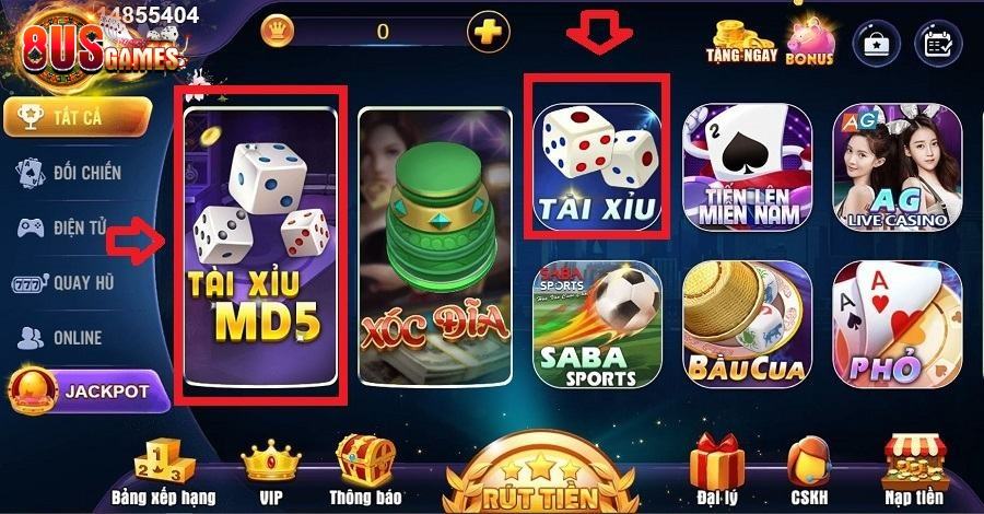 Cách tham gia chơi Tài Xỉu 8US